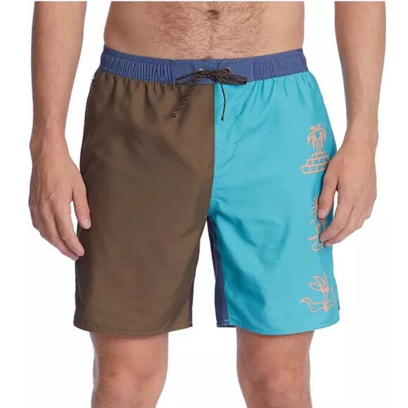 NWOT Billabong Wrangler Men’s Sacred Sands Layback Swim Trunks – Sz XXL - Picture 1 of 9